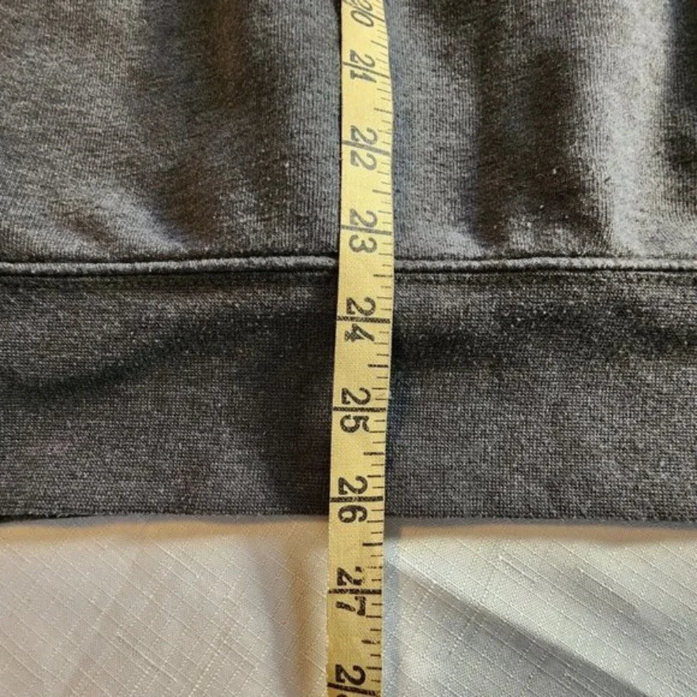 The North Face Hoodie Men's S/P Gray Logo Front Pocket Half Dome Teepee Pullover